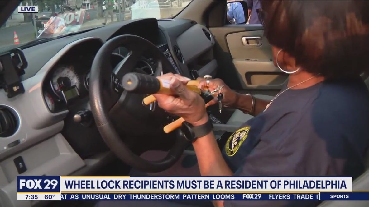 Philadelphia police host city-wide wheel lock giveaway